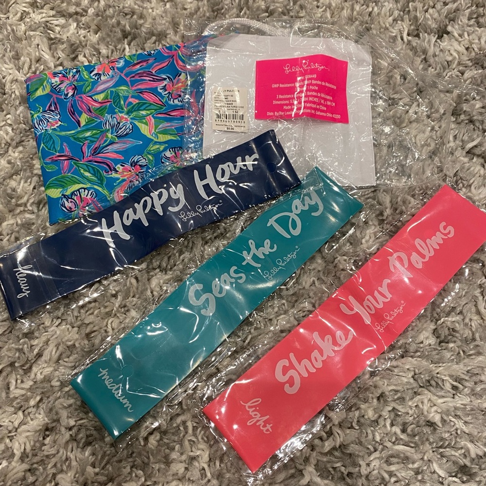NWT Lilly pulitzer resistance bands